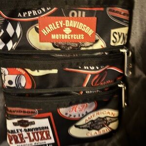 Harley-Davidson Black and Red Belt Bag